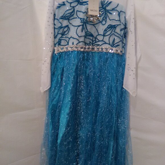 Frozen Elsa Girls Costume Color Blue/ White Size 7/8 NWT - Picture 2 of 5